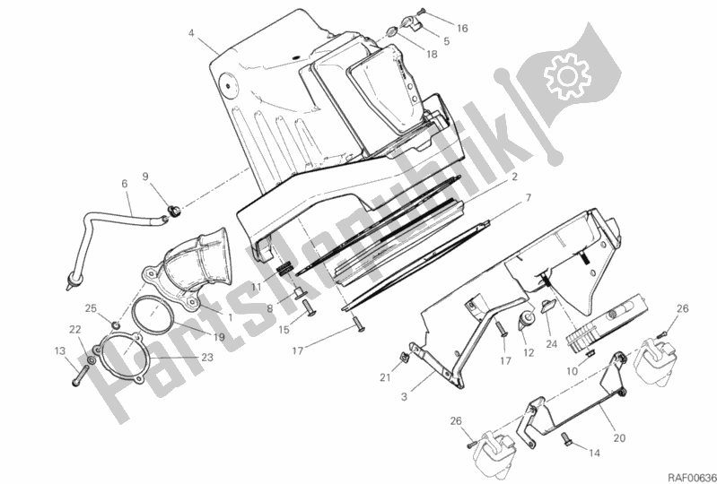 Toutes les pièces pour le Entrée D'air - Reniflard D'huile du Ducati Scrambler 1100 Sport Thailand 2020
